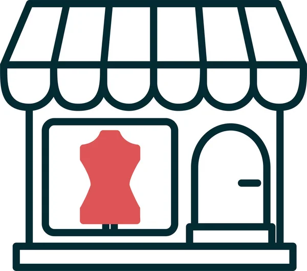 Boutique Icon Vector Illustration —  Vetores de Stock