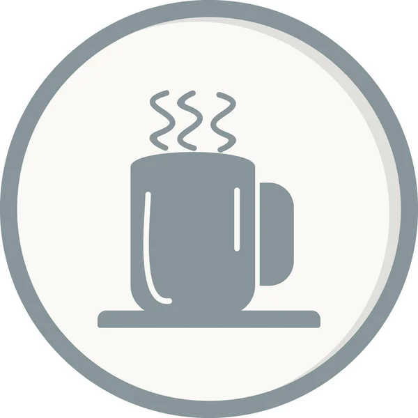 Hot Coffee Mug Drink Beverage Vector Illustration — Stock Vector