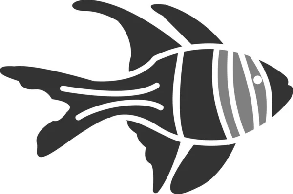 Banggai Cardinal Fish Icon Vector Illustration — Wektor stockowy