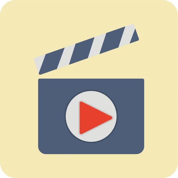 Video Movie Simple Design — Stock Vector