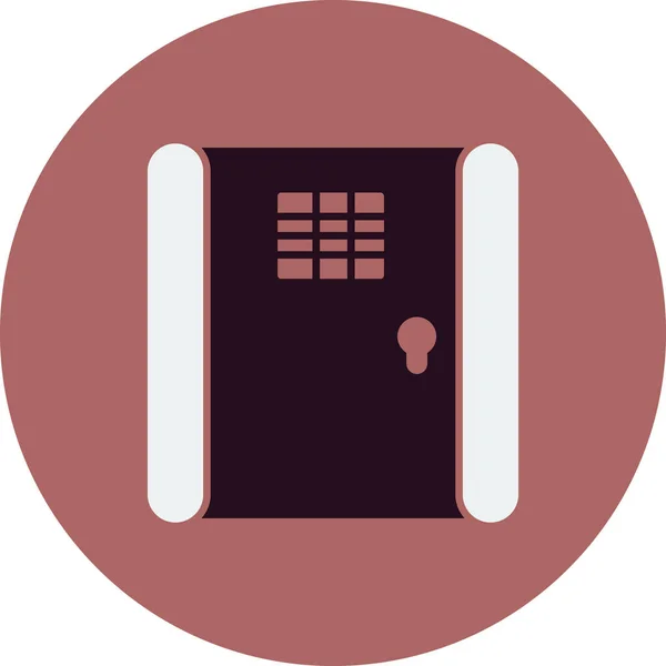 Jail Door Icon Vector Illustration — ストックベクタ