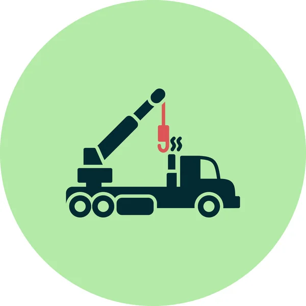 Crane Web Icon Simple Illustration — Stock Vector