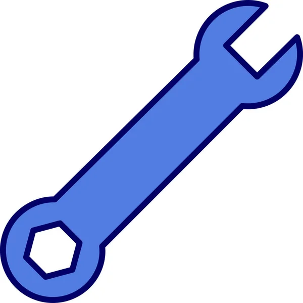 Spanner Icono Vector Ilustración — Vector de stock