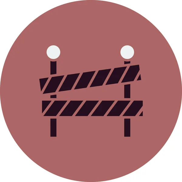 Road Block Web Icon Simple Illustration —  Vetores de Stock