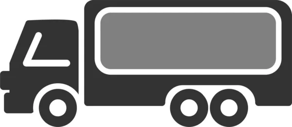 Een Vrachtwagen Web Icoon Eenvoudig Ontwerp — Stockvector