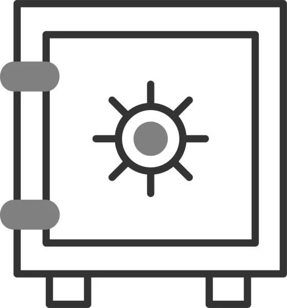 Vector Illustration Safe Box Icon — Vector de stock