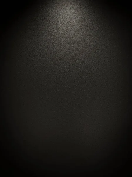Soyut Grunge boş koyu gri siyah duvar desen desenli tahıl malzeme arka plan parlak spot ışığı yukarıdan aydınlatılmış yüzey görüntüsü. Köşede bir vignette var, kopyalama alanı.
