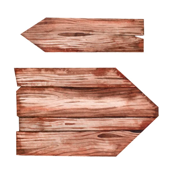 Watercolor Wooden Signal Boards Text Isolated Fucking Background Texture Plaque — 스톡 사진