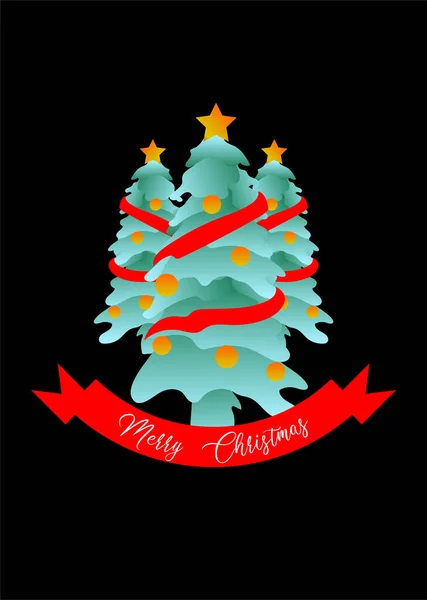 Noel ağacı ve Ribon bayrağı