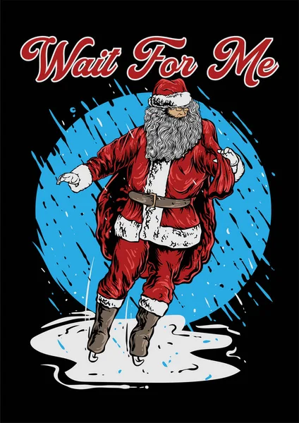 tatto tasarımı noel illüstrasyon vektör sanatı, Noel Baba sanatı