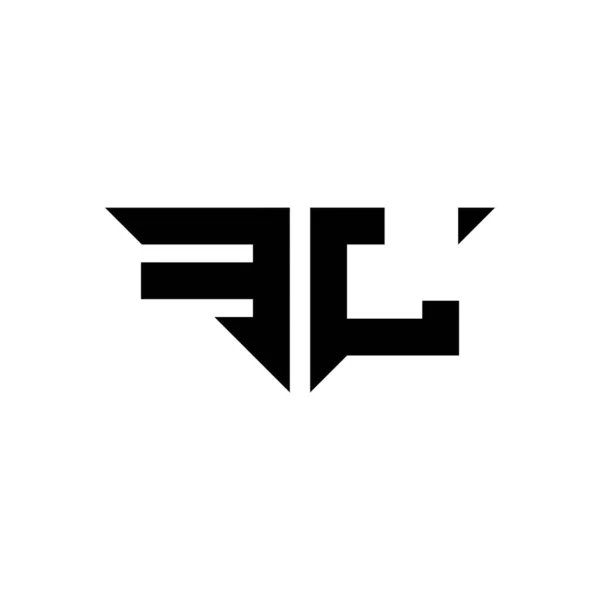 Логотип Літери Monogram Простим Сучасним Шаблоном Дизайну Форми Вектор Ізольовано — стоковий вектор