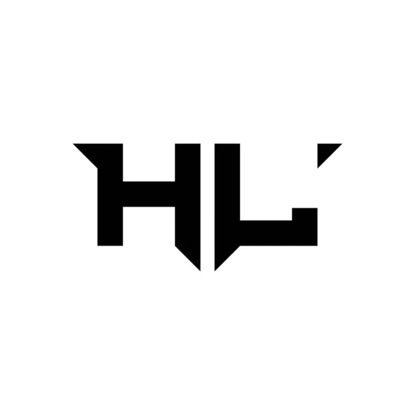Лист Логотипом Monogram Простою Сучасною Формою Шаблонний Вектор Дизайну Ізольований — стоковий вектор