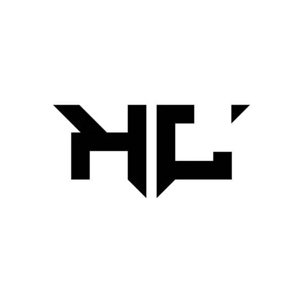 Monograma Logotipo Letra Com Forma Moderna Simples Estilo Design Modelo —  Vetores de Stock