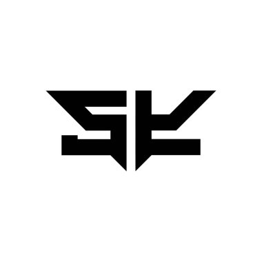 Beyaz arkaplanda izole edilmiş basit modern biçim tasarım şablonu olan SY Monogram logo harfi