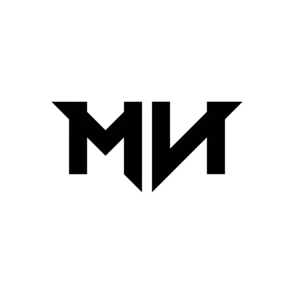 Monogram Logo Písmeno Jednoduchým Moderním Tvarem Styl Návrhu Vektor Izolovaný — Stockový vektor