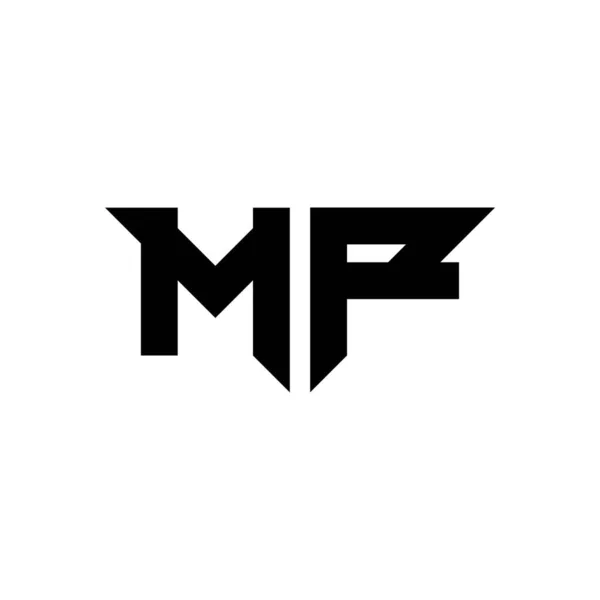 Monogramm Logo Buchstabe Mit Einfachen Modernen Formstil Design Vorlage Vektor — Stockvektor