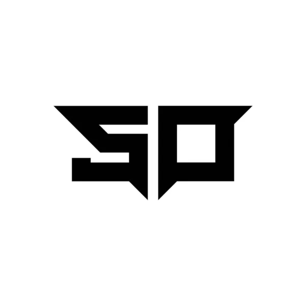 Monogram Логотип Письмо Простой Современной Формы Дизайн Шаблон Вектор Изолирован — стоковый вектор
