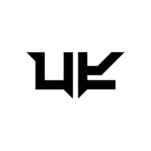 Monogramm Logo Buchstabe Mit Einfachen Modernen Formstil Design Vorlage Vektor — Stockvektor