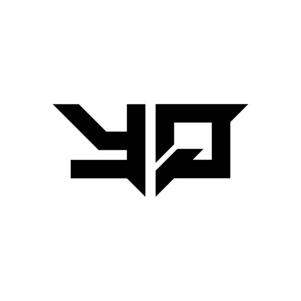 Monogram Logo Letter Met Eenvoudige Moderne Vorm Stijl Design Template — Stockvector