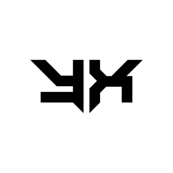 Monogram Logo Letter Simple Modern Shape Style Design Template Vector — Stock Vector