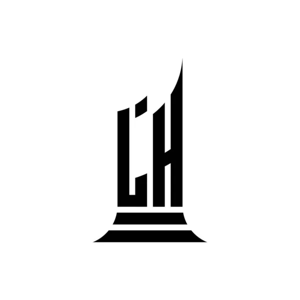 Letra Del Logotipo Del Monograma Con Diseño Estilo Construcción Aislado — Archivo Imágenes Vectoriales
