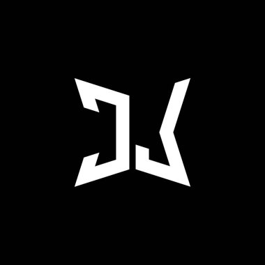 Siyah arkaplanda izole edilmiş CL Monogram logo harfi Cakra geometrik biçim tasarımı, yıldız geometrik logo harfi, monogram harfi mandala