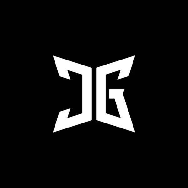 Monogramm Logo Buchstabe Mit Cakra Geometrische Form Stil Design Isoliert — Stockvektor