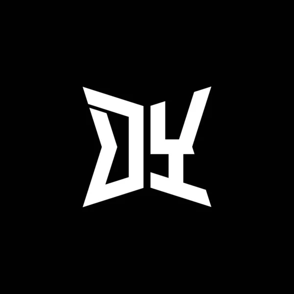 Monogram Λογότυπο Επιστολή Cakra Γεωμετρικό Σχήμα Στυλ Σχεδιασμού Απομονωμένο Μαύρο — Διανυσματικό Αρχείο