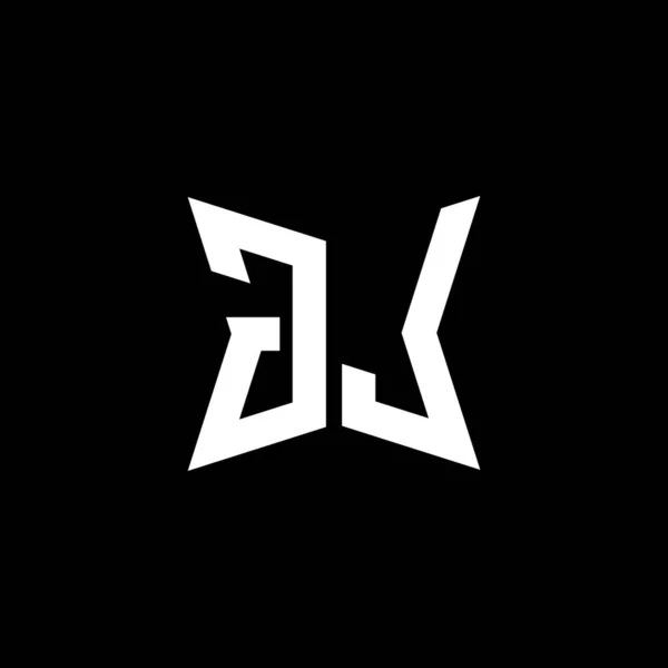 Monogram Logo Letter Met Cakra Geometrische Vorm Stijl Ontwerp Geïsoleerd — Stockvector