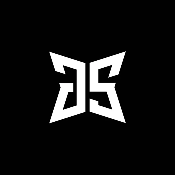 Monogramm Logo Buchstabe Mit Cakra Geometrische Form Stil Design Isoliert — Stockvektor