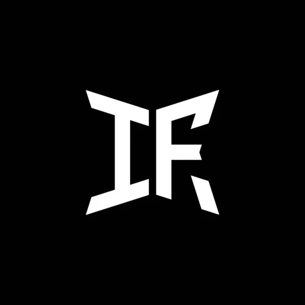 Літери Логотипу Monogram Дизайном Геометричної Форми Cakra Ізольовані Чорному Фоні — стоковий вектор