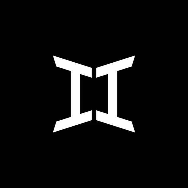 Monogramme Lettre Logo Avec Cakra Forme Géométrique Conception Style Isolé — Image vectorielle