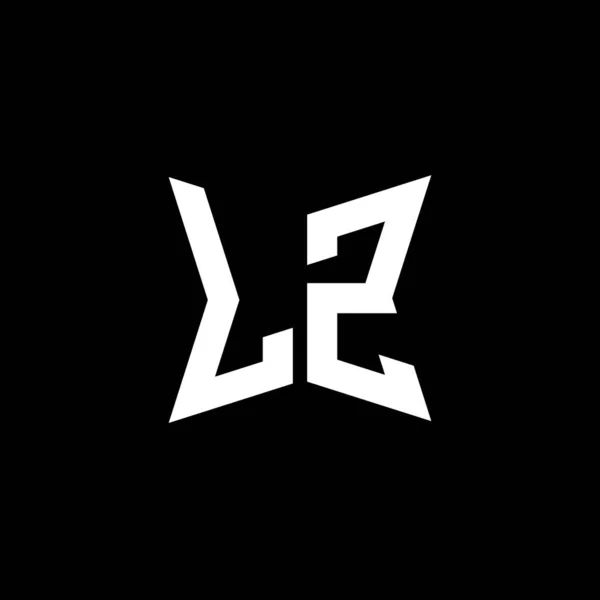 Monogram Logo Letter Cakra Geometric Shape Style Design Isolated Black —  Vetores de Stock
