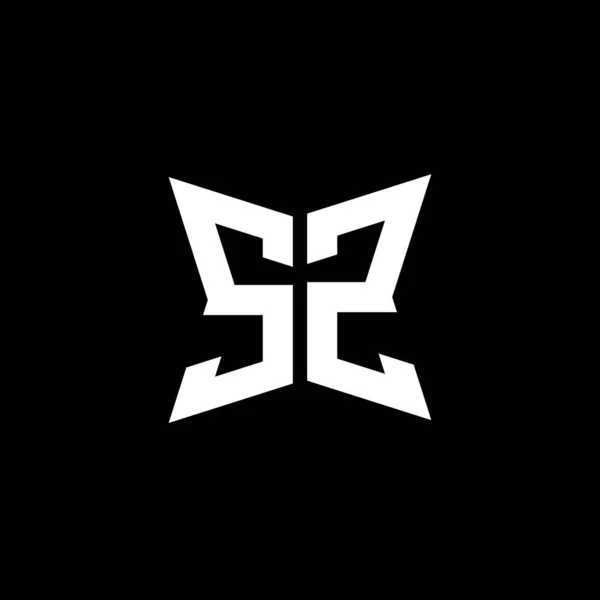 Monogram Logo Lettre Avec Cakra Forme Géométrique Conception Style Isolé — Image vectorielle