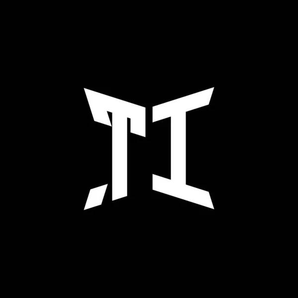 Літера Monogram Дизайном Геометричної Форми Cakra Ізольований Чорному Тлі Зірковий — стоковий вектор