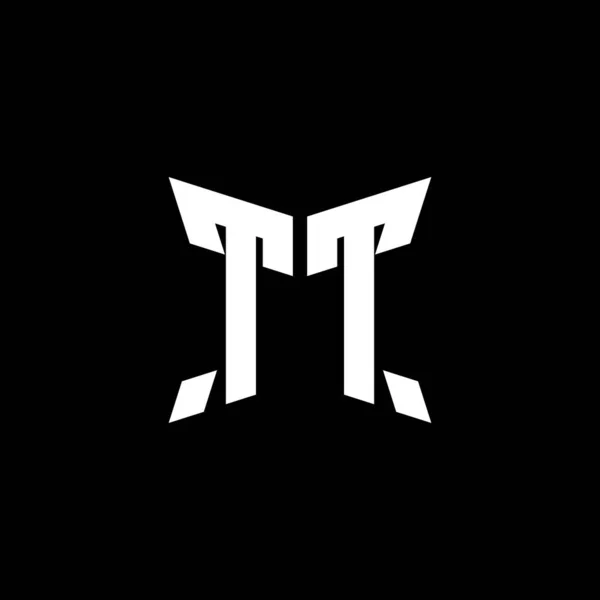 Siyah Arkaplanda Izole Edilmiş Cakra Geometrik Biçim Tasarımlı Monogram Logo — Stok Vektör