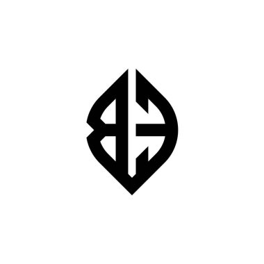BE Monogram logo harfi beyaz arkaplanda izole edilmiş basit devam eden şekil biçimi geometrik tasarım şablonu