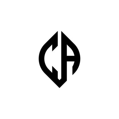 CA Monogram logo harfi beyaz arkaplanda izole edilmiş basit şekil biçimi geometrik tasarım şablonu