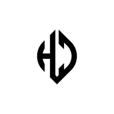 Beyaz arkaplanda izole edilmiş basit şekil biçimi geometrik tasarım şablonuna sahip HC Monogram logo harfi