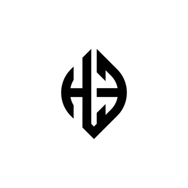 HE Monogram logo harfi beyaz arkaplanda izole edilmiş basit şekil biçimi geometrik tasarım şablonu