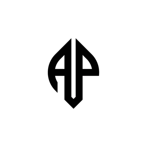 Monograma Logotipo Letra Com Forma Continuada Simples Modelo Design Geométrico — Vetor de Stock
