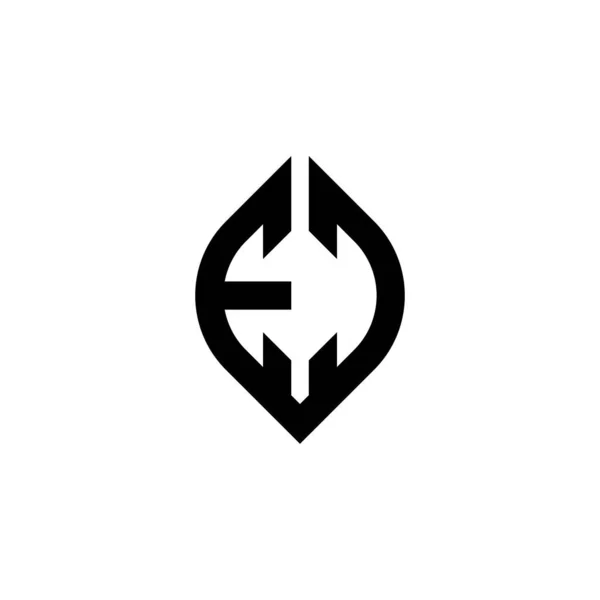 Буква Логотипа Простым Геометрическим Дизайном Стиле Непрерывной Формы Белом Фоне — стоковый вектор