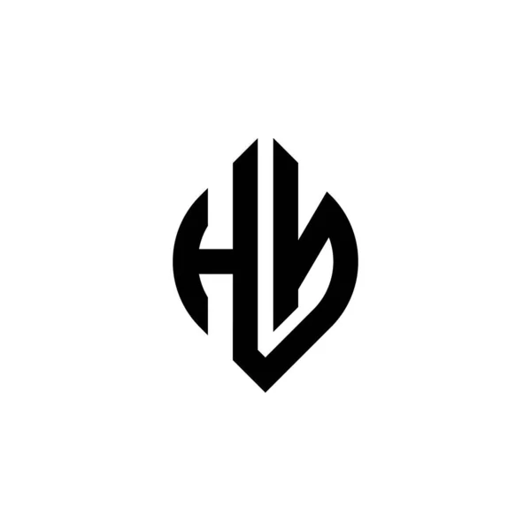 Monogram Logotyp Bokstav Med Enkel Fortsatt Form Stil Geometrisk Design — Stock vektor