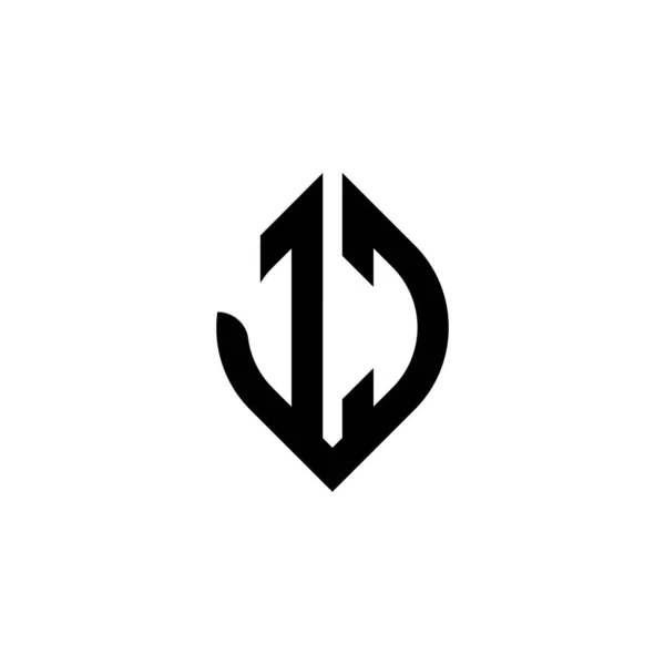 Mongram Logo Letter Simple Continued Shape Style Geometric Design Template — 图库矢量图片
