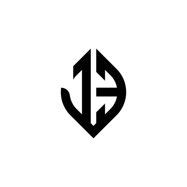 Monogram Logo Písmeno Jednoduchým Pokračujícím Tvarem Styl Geometrický Design Šablony — Stockový vektor