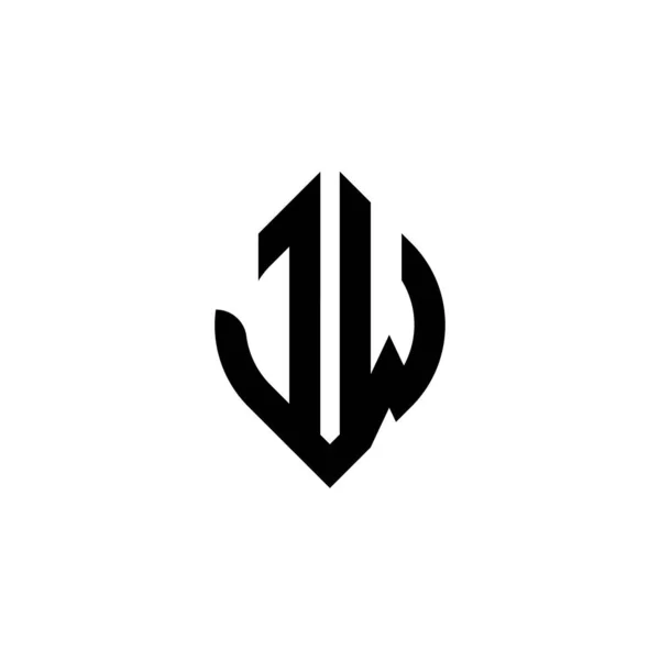 Monogram Logo Letter Simple Continued Shape Style Geometric Design Template —  Vetores de Stock