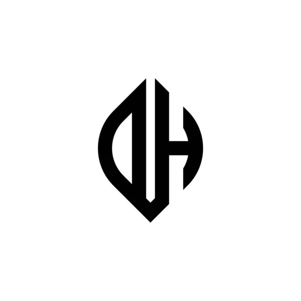 Monogram Logo Letter Simple Continued Shape Style Geometric Design Template — Vetor de Stock