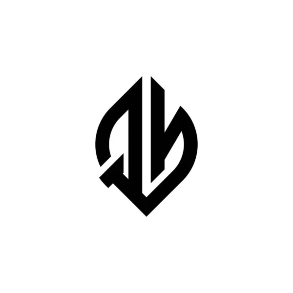 Beyaz Arkaplanda Izole Edilmiş Monogram Logo Harfi Basit Şekil Biçimi — Stok Vektör