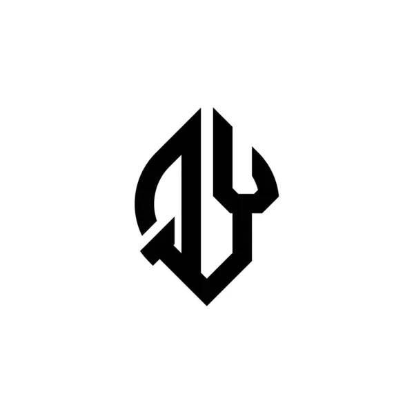 Monogram Logo Letter Simple Continued Shape Style Geometric Design Template — Stock Vector