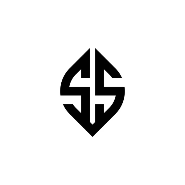 Carta Logotipo Monogram Con Plantilla Diseño Geométrico Estilo Forma Continua — Archivo Imágenes Vectoriales